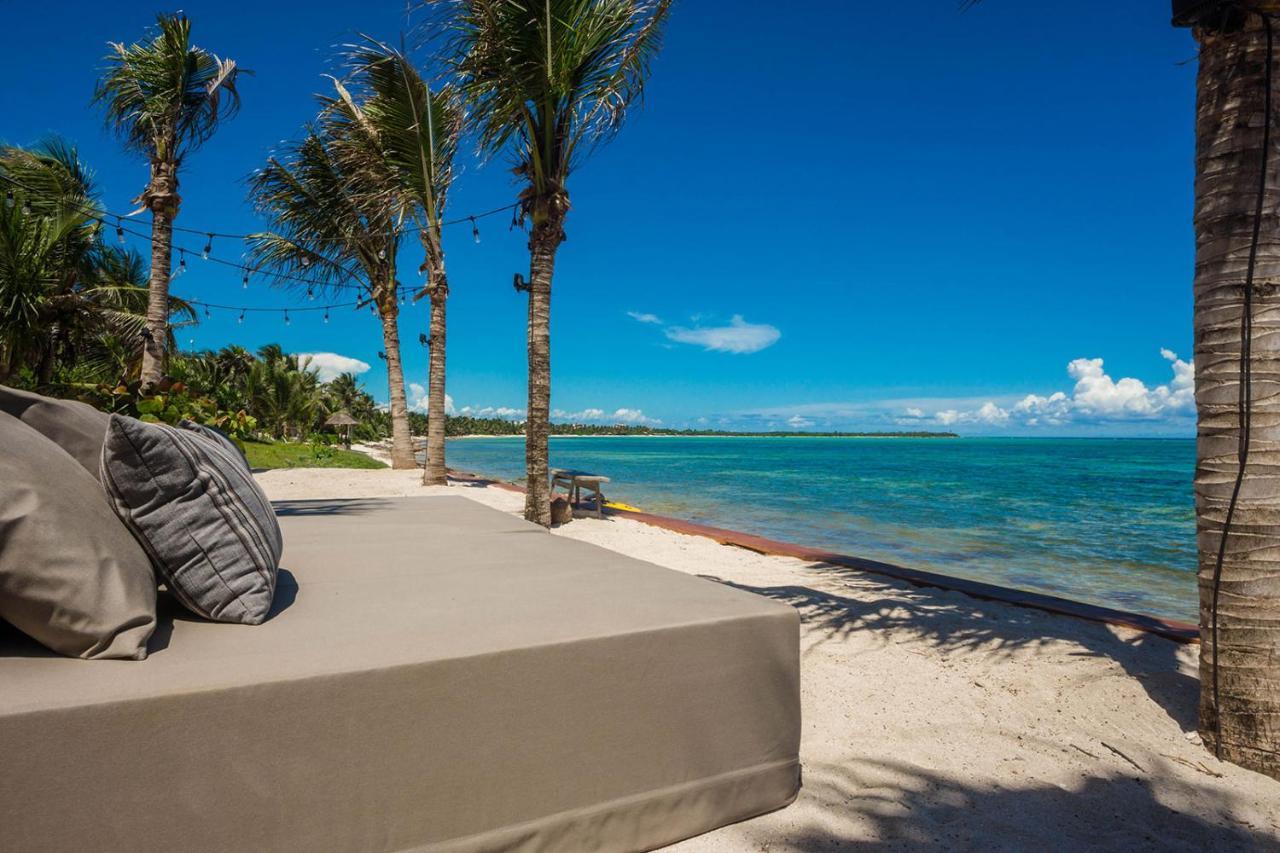 Beachfront Villa In Tankah Bay Tulum Exteriör bild