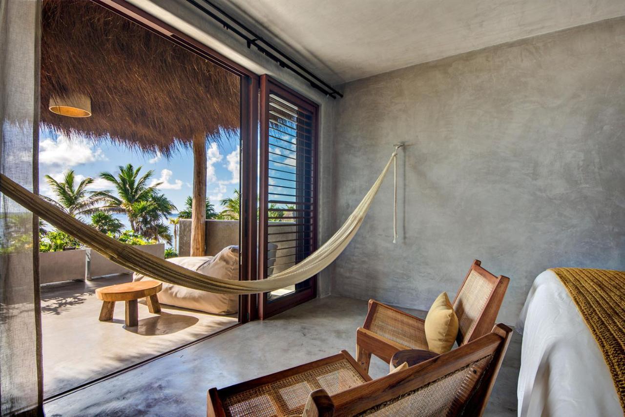 Beachfront Villa In Tankah Bay Tulum Exteriör bild